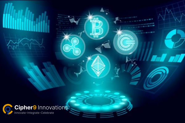 "Illustration of stablecoin development architecture and blockchain integration in 2025, highlighting key steps to build a secure and scalable digital currency."