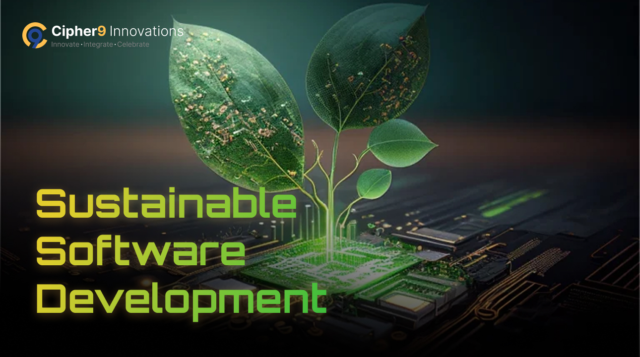 Sustainable software development enabling greener digital transformation through energy-efficient coding, eco-friendly architecture, and scalable green technology.